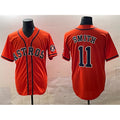 Blackjersey Houston Astros #11 Cam Smith Orange  Cool Base Stitched Jersey