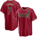 BlackjerseyArizona Diamondbacks #7 Corbin Carroll Red  2023 World Series Cool Base Stitched Jersey