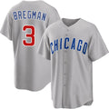 BlackjerseyChicago Cubs #3 Alex Bregman Gray  2026 Cool Base Limited Stitched Jersey