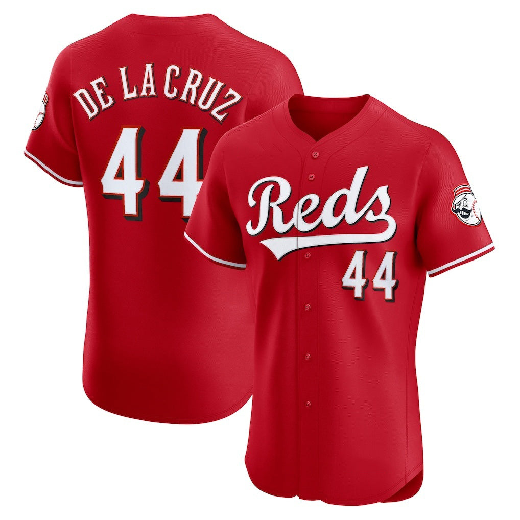 Blackjersey Cincinnati Reds #44 Elly De La Cruz Red  Alternate Elite Jersey