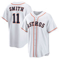 Blackjersey Houston Astros #11 Cam Smith White  Home Replica Jersey