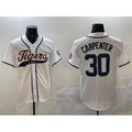Blackjersey Detroit Tigers #30 Kerry Carpenter White  With Patch Cool Base Stitched Jersey