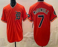 Blackjersey Detroit Tigers #7 Kevin McGonigle Orange  Limited Jersey