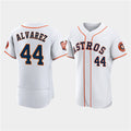 Blackjersey Houston Astros #44 Yordan Alvarez White  60th Anniversary Flex Base Stitched Jersey